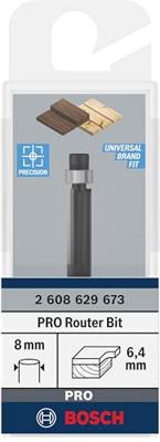 Bosch Accessoires PRO Kopieerfrees met kogellager beneden | Ø 6,35 x L 20 | schacht 8 mm - 2608629673 Bosch Accessoires PRO Kopieerfrees met kogellager beneden | Ø 6,35 x L 20 | schacht 8 mm - 2608629673