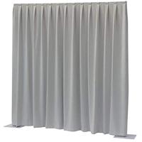 Wentex Pipe and drape Dimout gordijn 330x300cm geplooid lichtgrijs - thumbnail