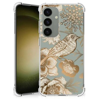 Case voor Samsung Galaxy S24 Vintage Bird Flowers Case voor Samsung Galaxy S24 Vintage Bird Flowers