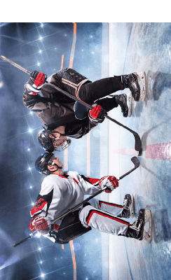 IJshockey fleece plaid - 100 x 140 cm