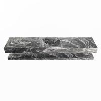 MONDIAZ ALAN-DLUX 200cm planchet Lava. Vrijhangende wastafel CLOUD midden zonder kraangat, kleur Lava. - thumbnail