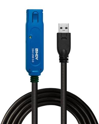 Lindy 43229 15m USB A USB A Mannelijk Mannelijk Zwart USB-kabel Lindy 43229 15m USB A USB A Mannelijk Mannelijk Zwart USB-kabel
