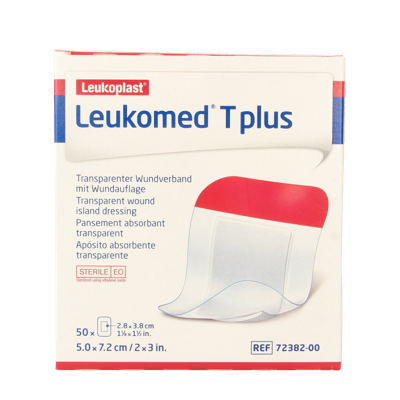 Leukomed Transparant wondverband T plus 7.2 x 5cm 50 Stuks