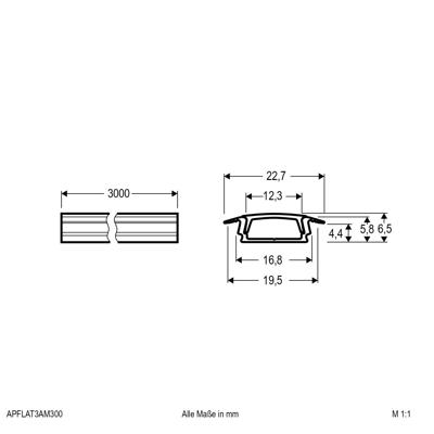 EVN EVN Lichttechnik APFLAT3AM300 1 stuk(s)