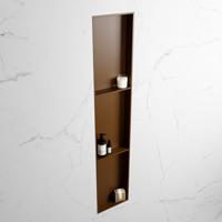 MONDIAZ EASY Nis 149,5x29,5cm in solid surface kleur Rust | Rust. 3 vakken geschikt voor in- of opbouw - thumbnail