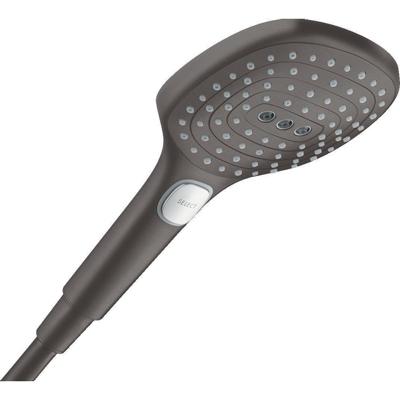 Hansgrohe Handdouche Raindance Select E 120 3jet Geborsteld Zwart Chroom