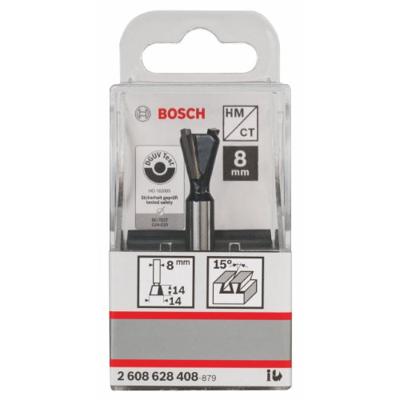Bosch Accessoires Zwaluwstaartfrezen 8 mm, D1 14,3 mm, L 12,7 mm, G 48 mm, 15° 1st - 2608628408