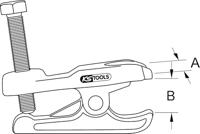 KS Tools 4500051 Poelietrekker voor kogelgewricht - thumbnail