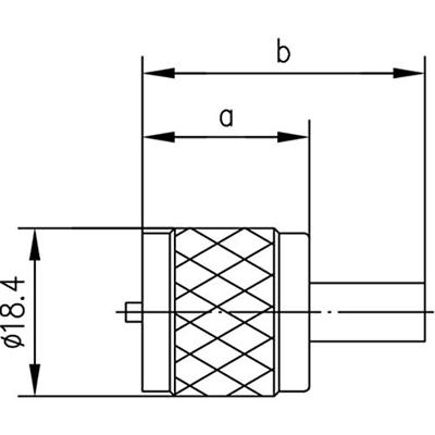 Telegärtner 100024321 100024321 UHF-connector Stekker, recht 50 Ω 1 stuk(s)
