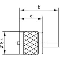 Telegärtner 100024321 100024321 UHF-connector Stekker, recht 50 Ω 1 stuk(s) - thumbnail