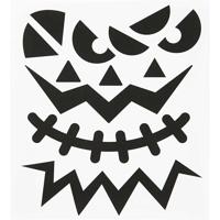Creativ Company Stickers, halloween - grote gezichten, vel 15x16,5 cm, 1 vel - thumbnail