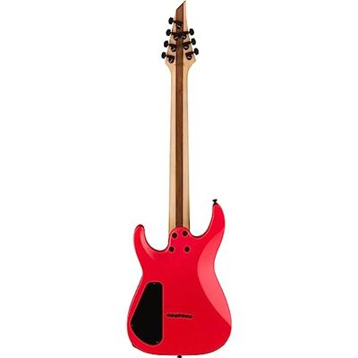 Jackson Pro Plus Series DK Modern MDK7 HT EB Satin Red with Black Bevels 7-snarige elektrische gitaar met gigbag