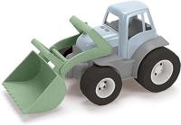 Dantoy tractor met voorlader groen/blauw, 30cm - thumbnail