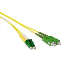 ACT 2 meter LSZH Singlemode 9/125 OS2 glasvezel patchkabel duplex met LC/APC8 en SC/APC8 connectore - thumbnail