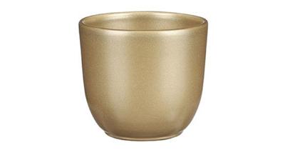 Tusca pot rond goud h9xd10cm Mica Decorations - Mica decorations