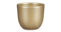 Tusca pot rond goud h9xd10cm Mica Decorations - Mica decorations - thumbnail