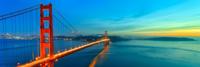 Schilderij -Golden Gate Bridge, san Francisco, USA, panorama, premium print print - thumbnail