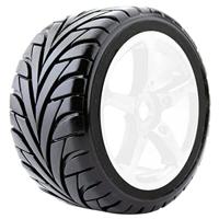 Fastrax Eagle banden op witte velgen (0 offset) - 1/8 Truggy - thumbnail