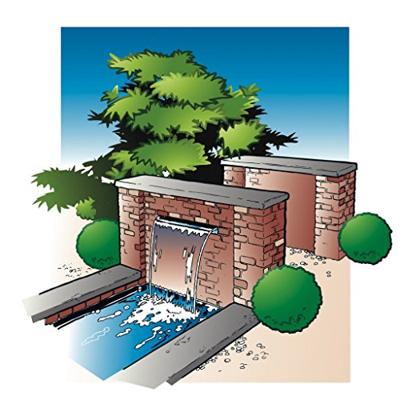 Ubbink niagara waterval met led-verlichting 30 cm roestvrij staal