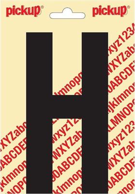 Plakletter Nobel Sticker letter H zwart Pickup - Pickup
