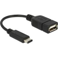 Delock 65579 USB-kabel USB 2.0 USB-C stekker, USB-A bus 0.15 m Zwart - thumbnail