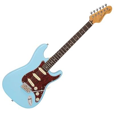 Vintage V60LB Coaster Series Laguna Blue elektrische gitaar - thumbnail
