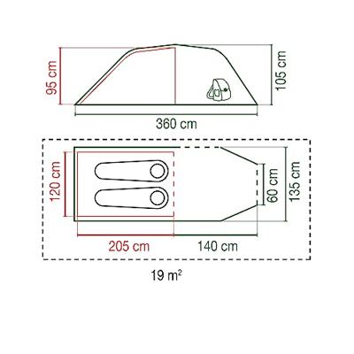 Coleman Cortes 2 tunneltent - 2 persoons Coleman Cortes 2 tunneltent - 2 persoons