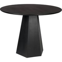 Zuiver Ronde Eettafel 'Pilar' Essenhout, 100cm, kleur Zwart - thumbnail