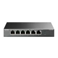 TP-Link TL-SF1006P 6-Port Fast Ethernet PoE Switch met 4 PoE+ poorten (67 Watt, afgeschermde RJ-45 poorten, 250 m overdrachtsafdekking in Extendmodus, plug-and-play-installatie, zonder ventilator) - thumbnail