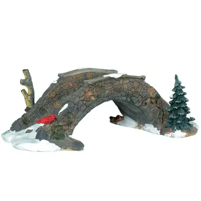 Lemax olde stone bridge kerstdorp tafereel 2000