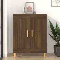 Dressoir 69,5x34x90 cm bewerkt hout bruineikenkleurig - thumbnail