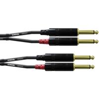Cordial CFU 6 PP Rean kabel 2x jack mono naar 2x jack mono 6m - thumbnail