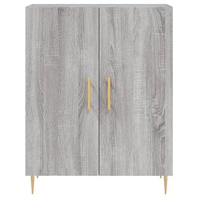 Dressoir 69,5x34x90 cm bewerkt hout grijs sonoma eikenkleurig