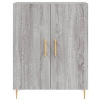 Dressoir 69,5x34x90 cm bewerkt hout grijs sonoma eikenkleurig - thumbnail
