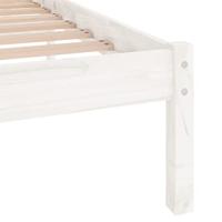 Bedframe massief grenenhout wit 150x200 cm UK King - thumbnail