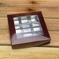 Bonbon doosjes - Chocolade doosje - Aubergine 179 basic - 24 stuks - thumbnail