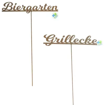 Alma Garden tuinsteker roestbruin 95 cm 2 assorti | 24 stuks Alma Garden tuinsteker roestbruin 95 cm 2 assorti | 24 stuks