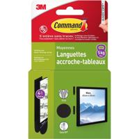 Command fotolijststrip, medium, draagvermogen 5 kg, zwart, blister van 8 stuks - thumbnail