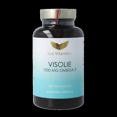 Liever Gezond Omega 3 visolie strong met vitamine E 90 Vegetarische capsules