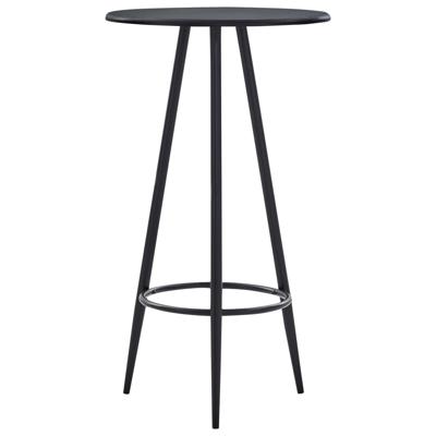 VidaXL Bartafel 60x107,5 cm mdf zwart