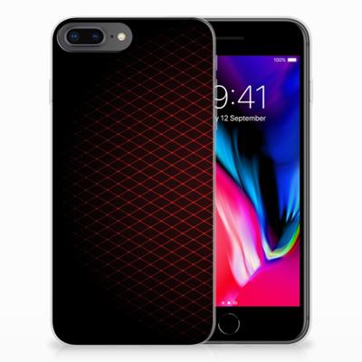 Apple iPhone 7 Plus | 8 Plus | TPU bumper | Geruit Rood