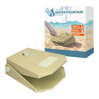 Coolpets Splash Water Fountain Beige - thumbnail