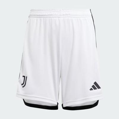 Juventus Uit Broekje Junior 2023/2024 - Maat 128 - Kleur: WitZwart | Soccerfanshop