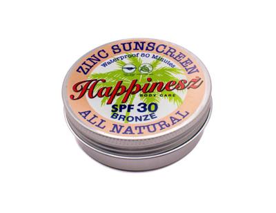 Happinesz Zonnebrandcrème - spf 30 - zink - bronze