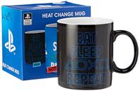 Playstation Heat Change Mug - Eat Sleep Repeat - thumbnail