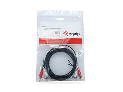 Equip 147094 audio kabel 2,5 m 2 x RCA Zwart