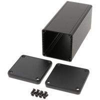 Hammond Electronics 1455CS1202BK 120 x 54 x 54 Aluminium Geëxtrudeerd Zwart 1 stuk(s) - thumbnail