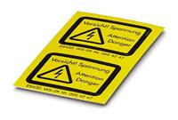 Waarschuwingscombibord Waarschuwing Zelfklevende folie 10 stuk(s) - thumbnail