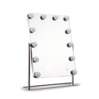 FlinQ Make-Up Spiegel Hollywood - 3 Lichtstanden - 46x38 cm - RVS - thumbnail