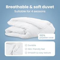 VidaXL 2-in-1 dekbed wit 135 x 220 cm polyester - thumbnail